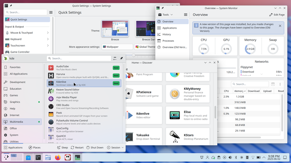 Koral-OS desktop preview