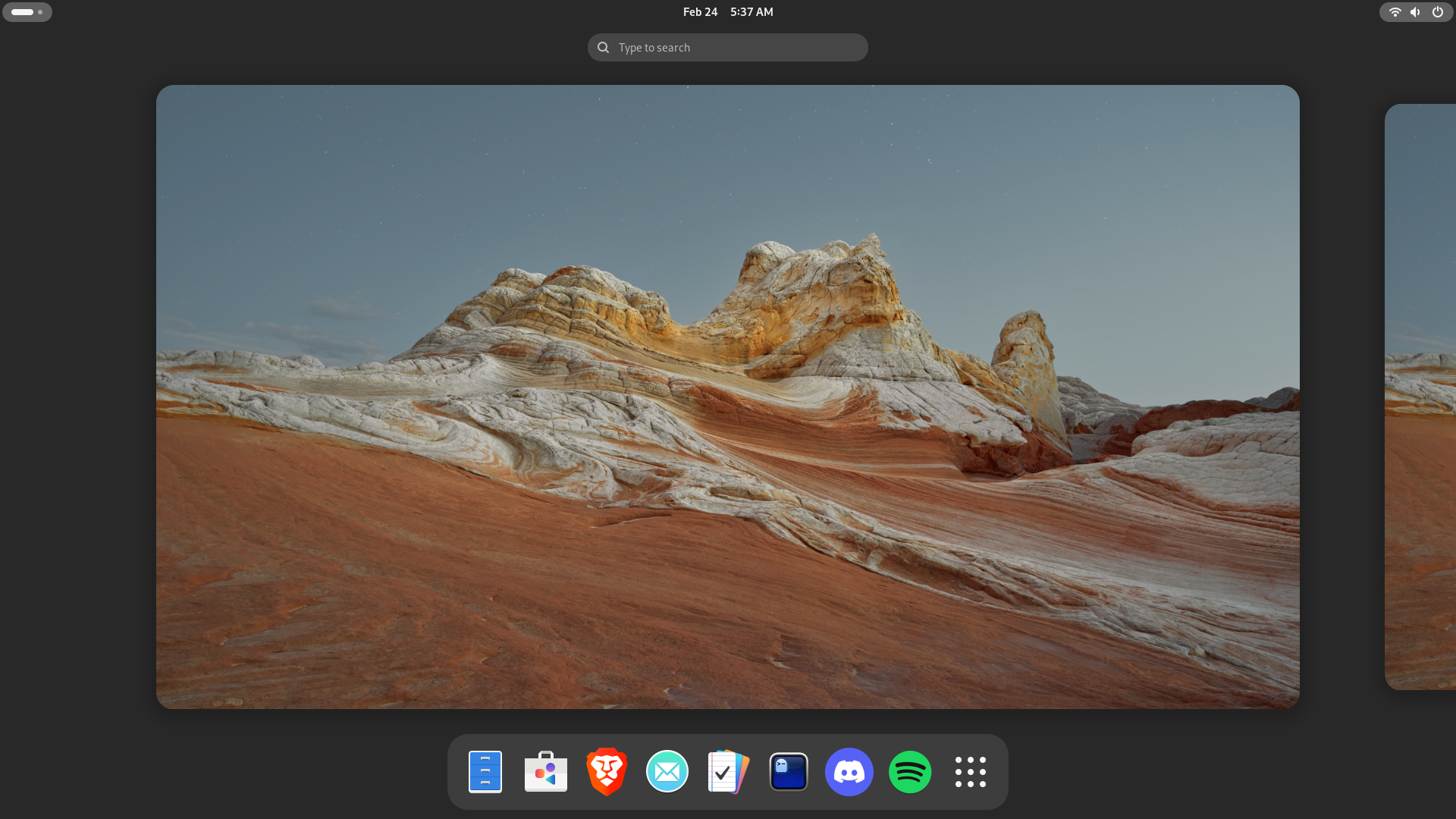 Rubin-OS desktop preview